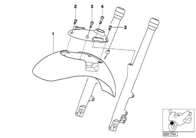 46612328531 - : Fillister-Head Screw - M 6X25 for BMW-Motorrad Image
