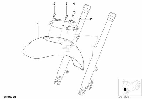 Front Wheel Fender for 2003 BMW-Motorrad R 1200 C #0
