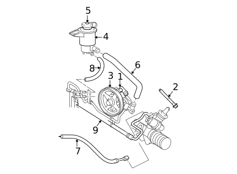 Pump & Hoses for 2003 Ford Crown Victoria #0