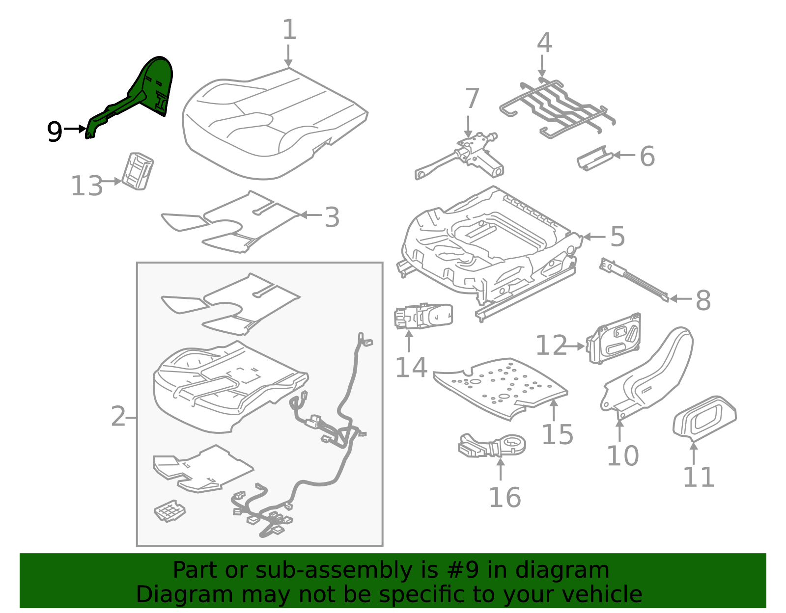 2016-2019 Land Rover Range Rover Evoque Inner Finish Panel
