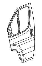68465081AC - Body: Door Shell for Ram: ProMaster 1500, ProMaster 2500, ProMaster 3500, ProMaster EV Image