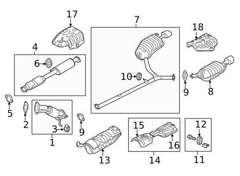 Exhaust Components for 2012 Kia Optima #1