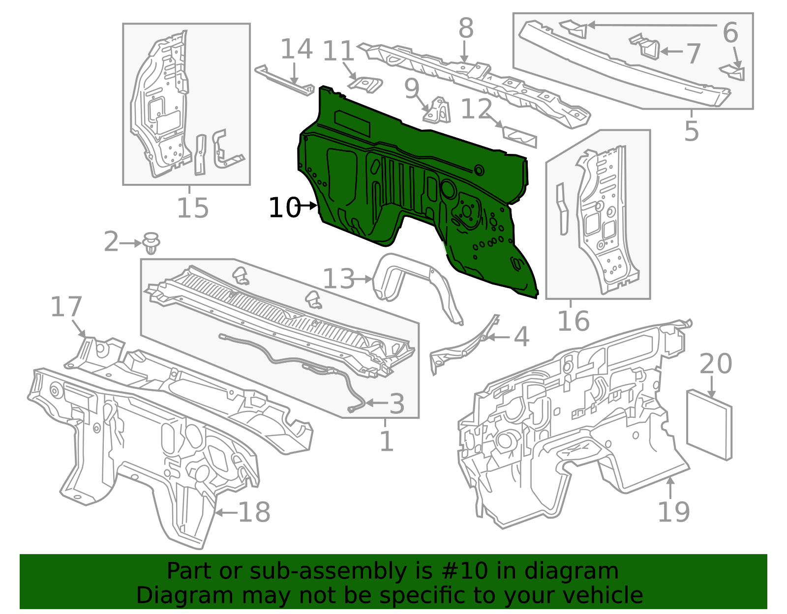 2015-2022 GM Lower Dash Panel 23339698 GM | GMPartsDirect.com