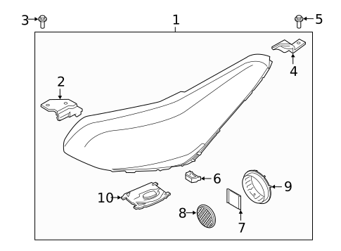 Headlamp Components for 2020 Kia Sportage #0