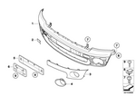 51112753995 - Vehicle Trim: Trim Cover, Bumper, Primed, Front for Mini Image