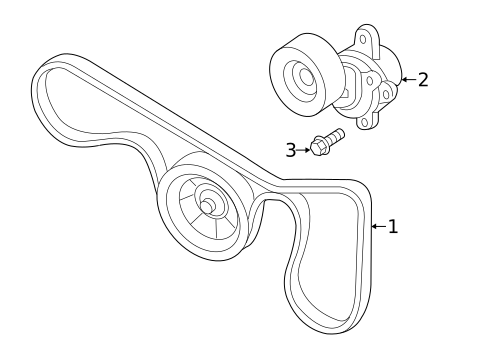 Belts & Pulleys for 2017 Nissan Pathfinder #0