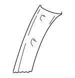 12362995 - Body: Windshield Pillar Trim for Pontiac: Sunfire Image image