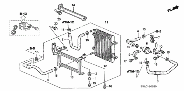 ATF Cooler for 2005 Honda Civic #0