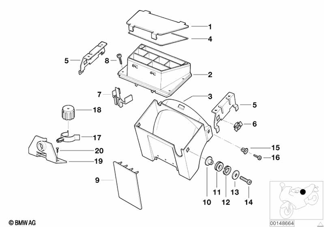 61132306367 - : Fuse Box Cover for BMW-Motorrad Image
