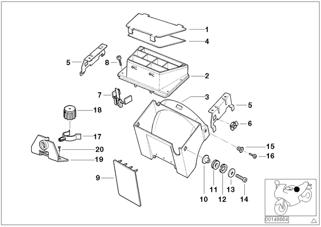 61132306227 - : Mudguard for BMW-Motorrad Image
