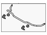 54810DO000 - Suspension: Suspension Stabilizer Bar for Kia Image