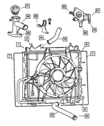 5278200AC - Cooling: Radiator Isolator, Upper for Mopar Image