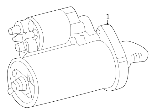 Starter for 2010 Mercedes-Benz ML 63 AMG&reg; #0