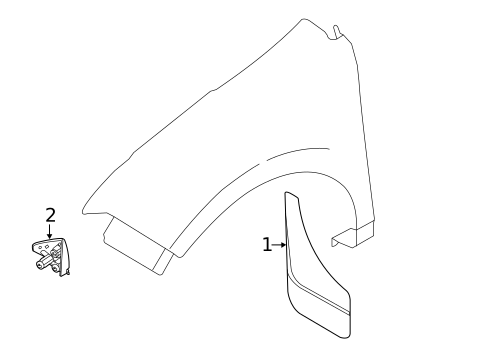 Exterior Trim - Fender for 2012 Ford Edge #0