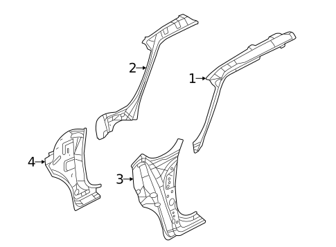 Hinge Pillar for 2018 Fiat 500L #0