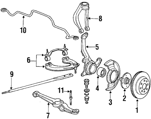 Stabilizer Bar & Components for 1988 Honda Civic | OEM Parts