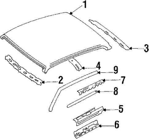 Roof for 1987 Mazda 323 #0