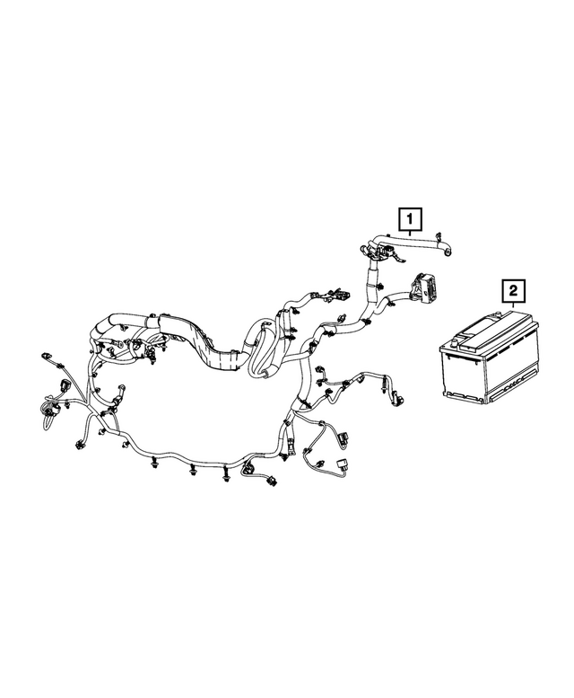 68600280AD - : Battery Wiring for Mopar Image