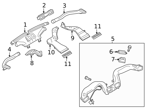 Ducts for 2012 INFINITI M56 #0