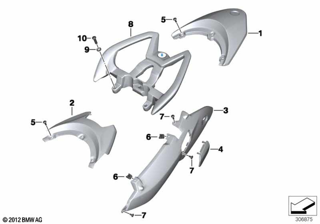 46547712936 - : Handle Rear for BMW-Motorrad Image