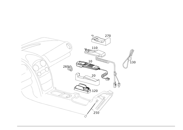 1998230314 - Electrical System: Mount for Mercedes-Benz Image image