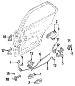 MB794018 - Body: Handle, Inside for Mitsubishi Image