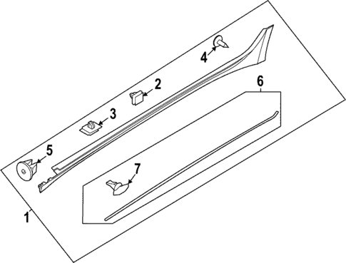 Exterior Trim - Pillars for 2021 Hyundai Sonata #1