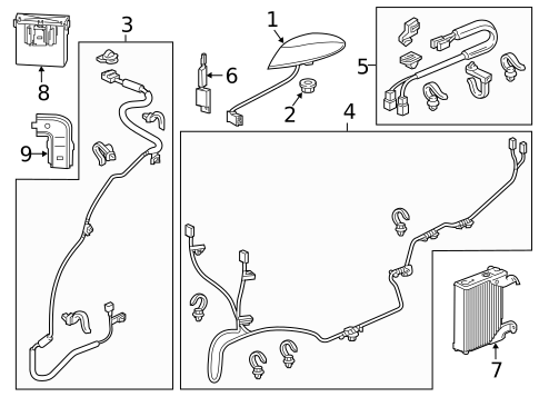 Antenna & Radio for 2011 Honda Odyssey #0