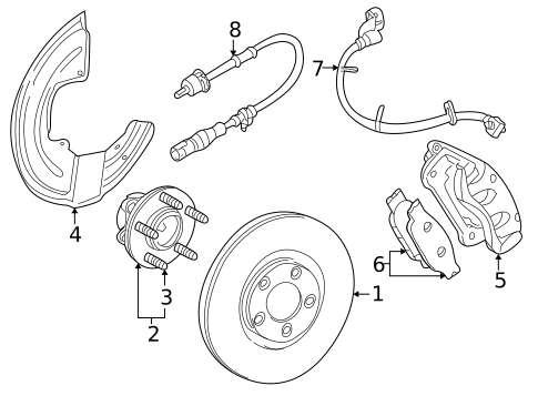 Front Brakes for 2005 Jaguar S-Type #0