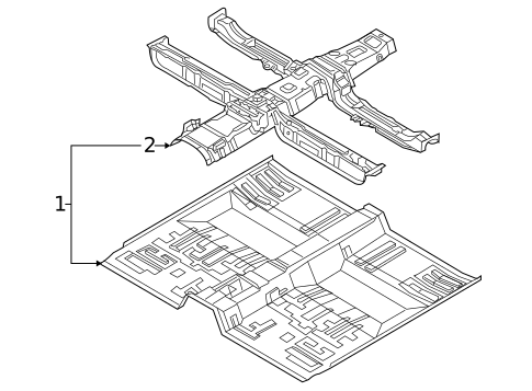 Floor & Rails for 2008 Kia Amanti #0