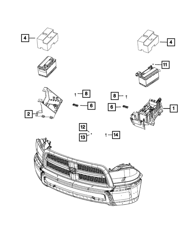 6512438AA - Electrical: Hex Flange Head Screw for Mopar Image image