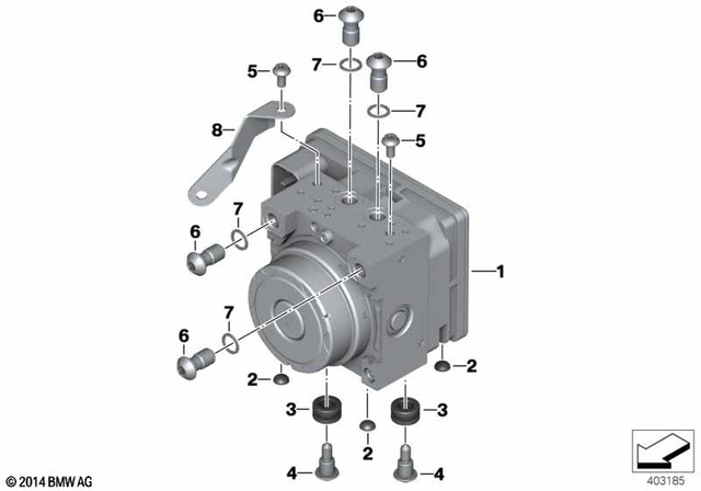 34519444398 - Brakes: Pressure Modulator -  for BMW-Motorrad Image