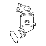 85132440 - Exhaust: Catalytic Converter for Cadillac: XT5, XT6 | Chevrolet: Blazer | GMC: Acadia Image