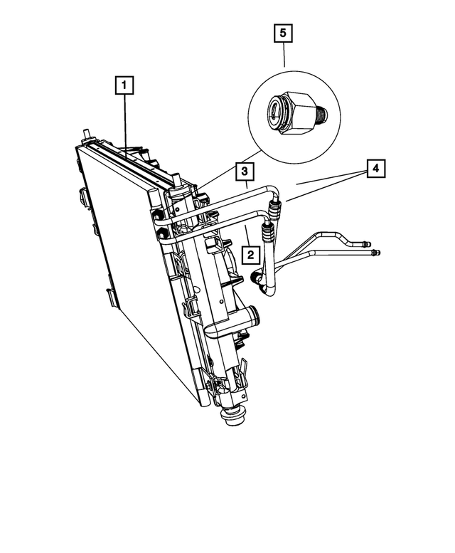 5058363AD - Cooling: Transmission Oil Pressure Line for Mopar Image