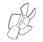 MR464708 - Cooling System: Fan Blade for Mitsubishi Image