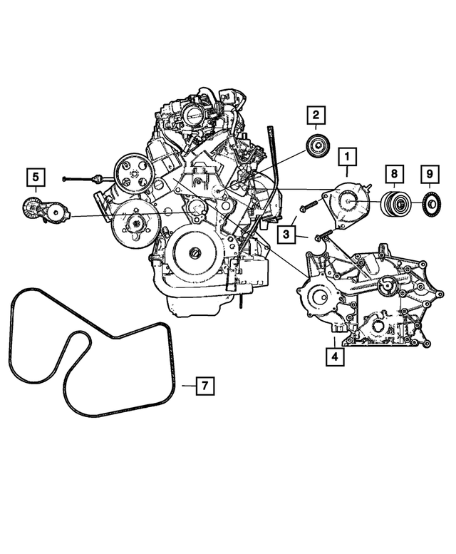 4861506AH - Electrical: Alternator Pulley for Mopar Image