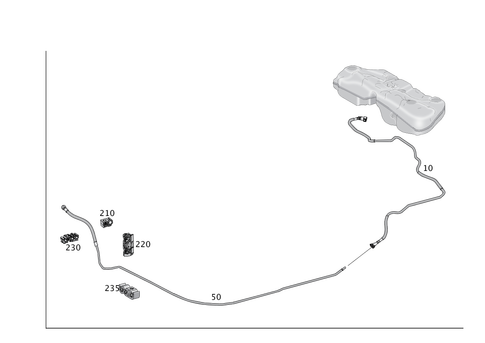 Fuel Lines, Gasoline Vehicle for 2018 Mercedes-Benz GLS450 #0