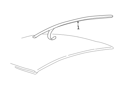 Exterior Trim - Roof for 2005 Mercury Sable #0