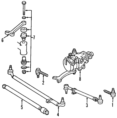 Steering Gear & Linkage for 1993 Mercedes-Benz 600SL #0
