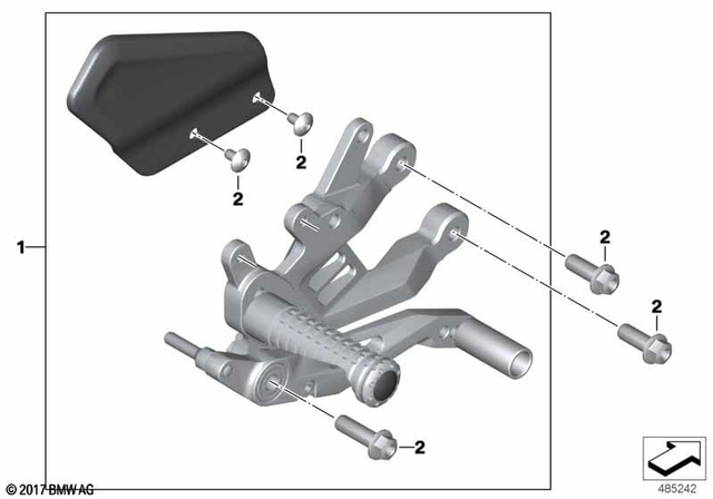 31428405464 - Frame and Mounting Parts: Repair Kit Screws -  for BMW-Motorrad Image