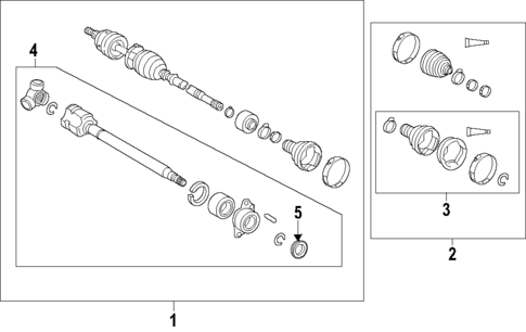 Axle Shafts & Joints for 2021 Toyota Avalon #0
