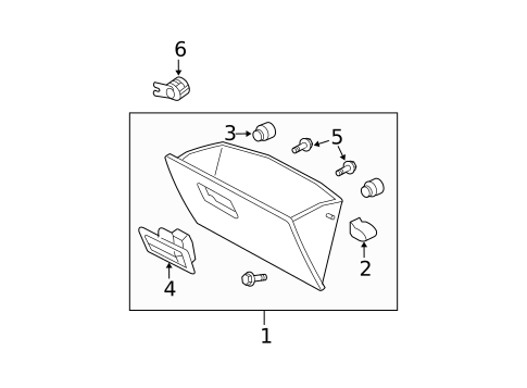 Glove Box for 2010 Ford Escape #0