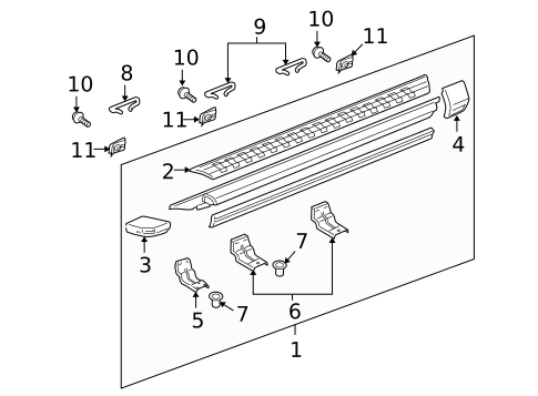 Hardware, Fasteners & Fittings for 2010 Ford Explorer Sport Trac #0