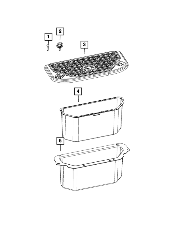 « 6BW92RN8AB – Interior Trim : Fixation De L`espace De Chargement Boucle pour Mopar Image »