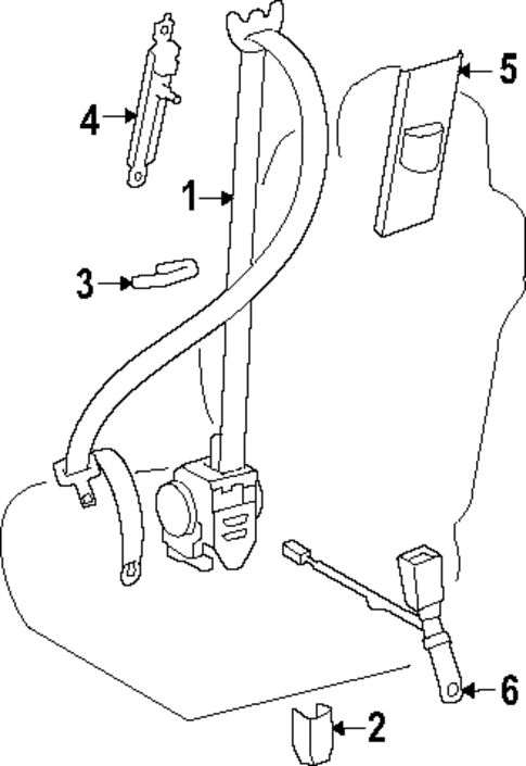 Seat Belt for 2025 Toyota Sequoia #2