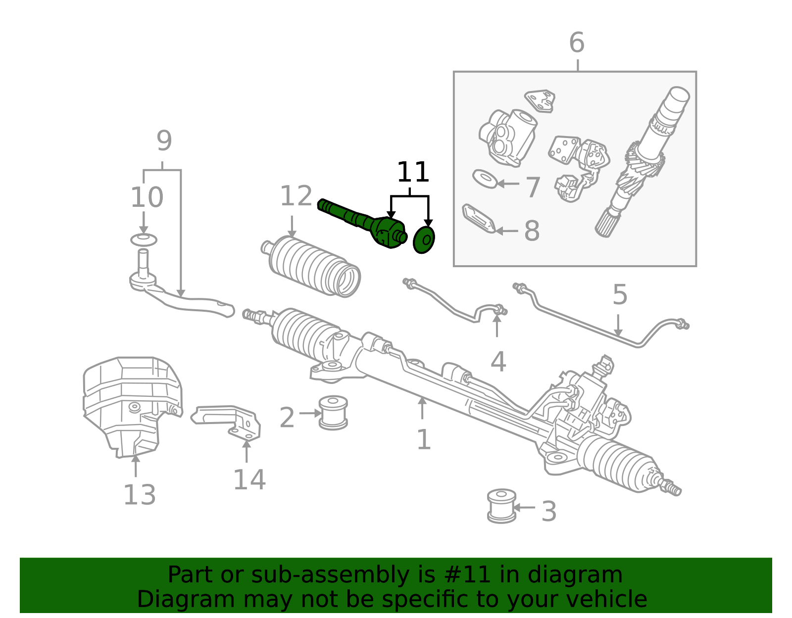 53010-SJA-A01 - High-Quality Inner Tie Rod for 2005-2012 Acura RL ...