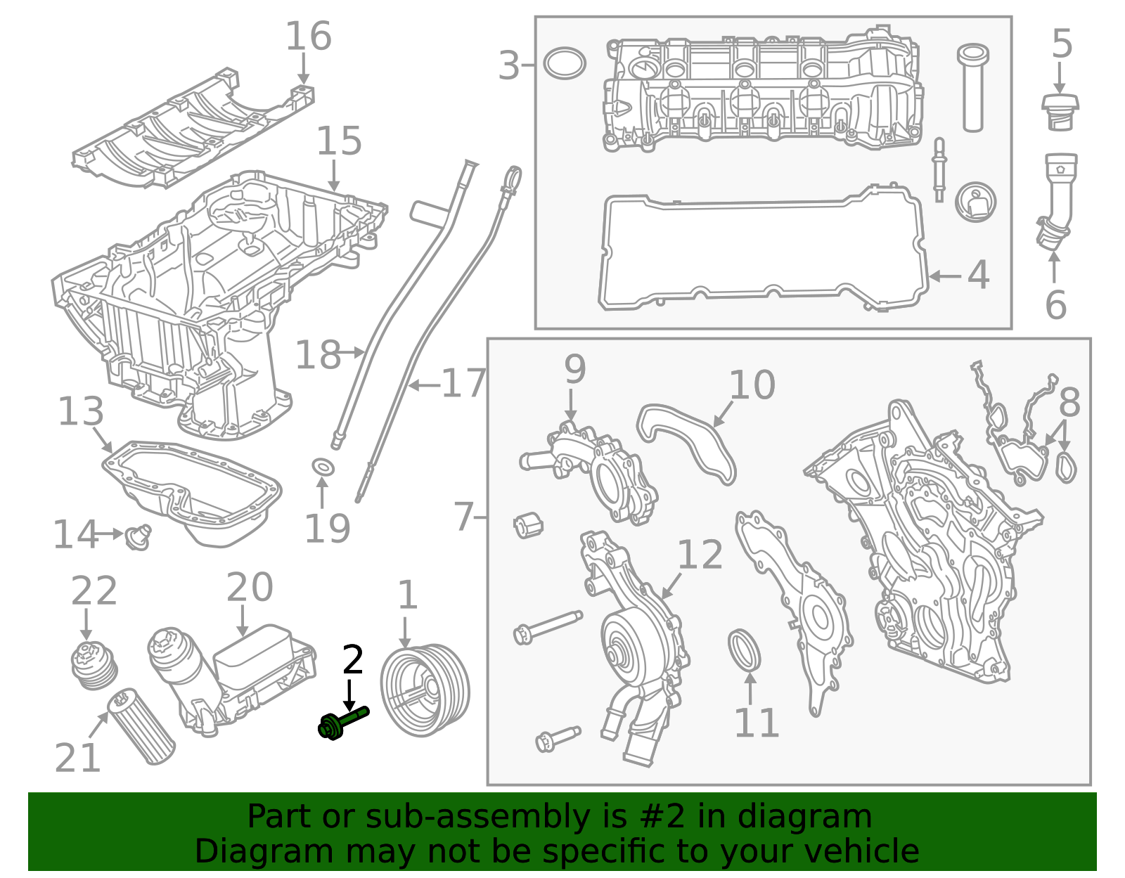 Wht 010 791 2011-2014 Volkswagen Routan Crankshaft Damper Bolt WHT-010-198 ...