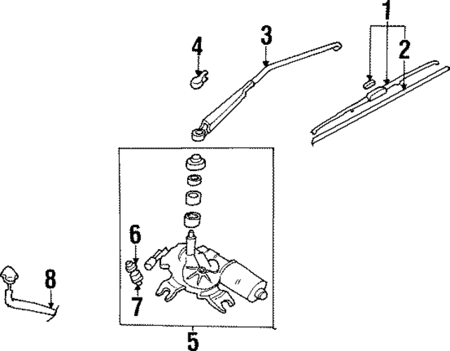 9881027000 - : Wiper Arm for Hyundai Image