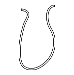 72123SR0003 - Body: Handle, Outside Snap Ring for Honda: Accord, Civic, Civic del Sol, CR-V, Element, Insight, Odyssey, Pilot, Prelude, Ridgeline, S2000 Image