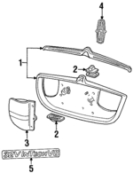 F8OZ17B390AA - Electrical: License Pocket for Lincoln: Continental Image